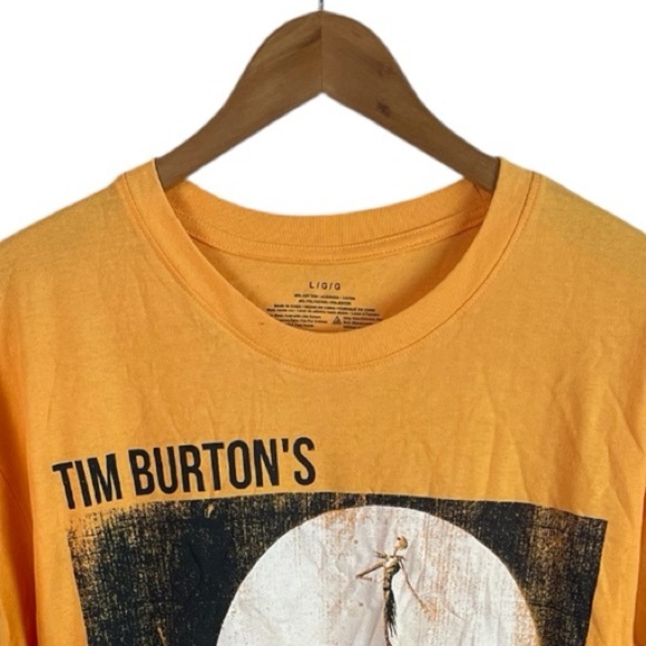 TS856 Men’s Tim Burtons Nightmare Before Christmas Graphic T Shirt L - Picture 3 of 3